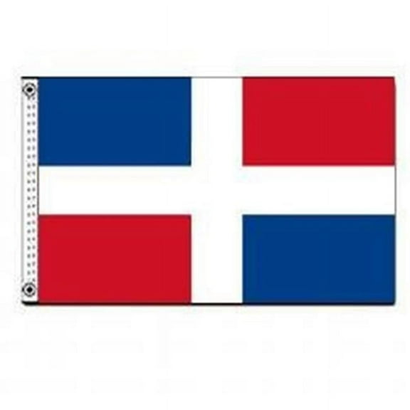 Annin Flagmakers 192280 3 ft. x 5 ft. Nyl-Glo Dominican Republic Civil Flag