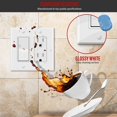 thumbnail image 2 of ENERLITES Double Decorator Switch Metal Wall Plate, Stainless Steel Outlet Cover, Corrosion Resistant, Standard Size 2-Gang 4.50" x 4.57", 430 Stainless Steel, 7732-WG, White Gloss, 2 of 5
