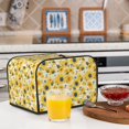 thumbnail image 5 of KLL Blue Floral Sunflower Print 4 Slice Toaster Dust Covers Kitchen Small Appliance Cover with 2 Pockets,Can hold Jam Spreader Knife & Toaster Tongs (12.4 x 10.6 x 8.2), 5 of 6