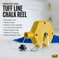 thumbnail image 5 of M-D Building Products 00800 0.06 in. x 100 ft. Yellow ABS Tuff Line™ Contractor Chalk Reel, 5 of 8
