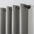 thumbnail image 4 of Sun Zero Oslo 2-pack Theater Grade Extreme 100% Blackout Grommet Curtain Panel Pair, 52"W x 54"L, Silver Gray, 4 of 5
