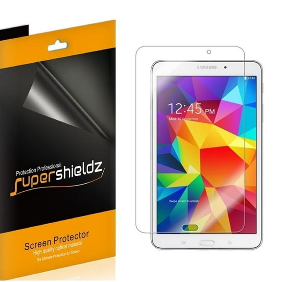 [3-Pack] Supershieldz for Samsung Galaxy Tab 4 8.0 Screen Protector, Anti-Bubble High Definition (HD) Clear Shield