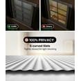 thumbnail image 3 of LazBlinds No Tools No Drill Cordless 1" Vinyl Mini Blinds, 100% Privacy S-Curve Blinds for Indoor Windows, Room Darkening Horizontal Window Blinds and Shades for Home, 40" W x 48" H, White, 3 of 6