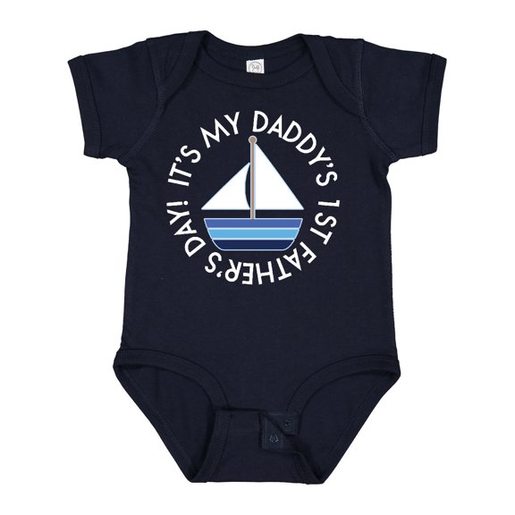 Inktastic First Fathers Day Baby Boys or Girls Baby Bodysuit