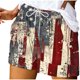 thumbnail image 1 of Mujeres Pantalones Cortos con Bolsillos Impresos Detalle Vendaje, Casual Y Suelto Ajuste Pantalones Cortos de las Mujeres para el Verano, 1 of 9