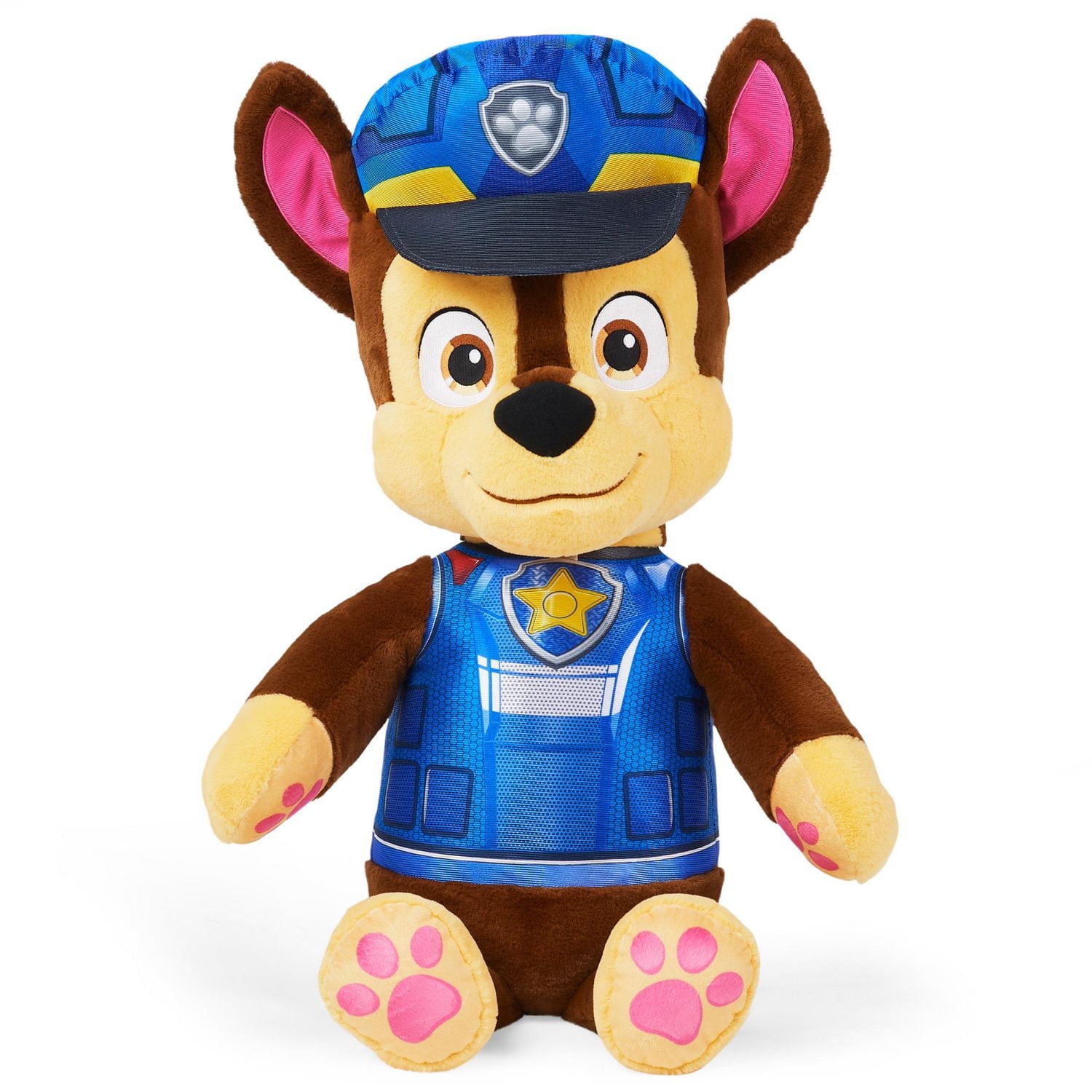 PAW Patrol, Movie Chase Jumbo Stuffed Animal Plush Toy, 29-inch, Kids Toys for Ages 3 and up