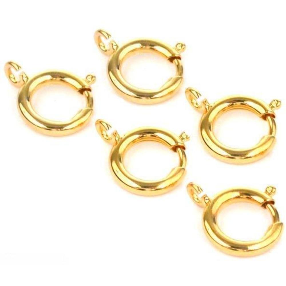 5 Pocket Watch Fobs Gold Plated Connectors Parts 12mm