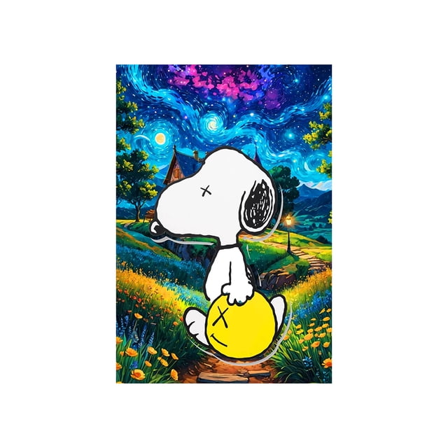 Póster de Charlie Brown, Snoopy y Peanuts, pintura en lienzo con dibujos animados para pared, imagen de paisaje, decoración del hogar para sala de estar