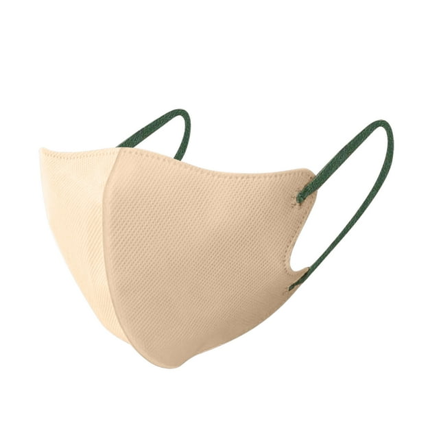 Riforla Lot de 30 3D - Visage - Protection Jetable contre les Allergies pour Activités de Plein Air, Voyage et Usage Quotidien Camping et Randonnée Beige