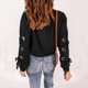 thumbnail image 4 of Camisas de Mujer Moda Cuello Redondo Camisas Ocio Blusa de Manga Larga Tops Sólidos Odeerbi  ODB129700, 4 of 7