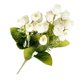 thumbnail image 5 of Worallymy Ramo de flores de rosas artificiales de 18 cabezas Simulación de rosas de seda Decoración floral Oficina en casa Flor falsa Blanco Worallymy JD735804350, 5 of 7