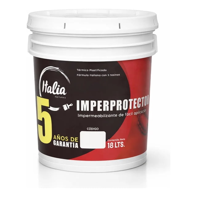 Impermeabilizante Cubeta 19lt BLANCO De 5 Años Imperprotector