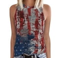 thumbnail image 2 of Sawvnm Women's Casual Independent Yen Neck Sleeveless Vest Print Tops Great Gifts for Less, 2 of 6