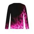 thumbnail image 4 of Qingpeng Men's Long Sleeves Shirt Casual Round Neck Print Shirt Slim Pullover Shirt Top, 4 of 5