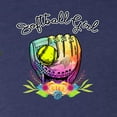 thumbnail image 3 of Wild Bobby, Colorful Softball Girl, Sports, Women Tri-Blend Racerback Tank Top, Vintage Navy, Medium, 3 of 5