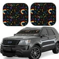 thumbnail image 6 of Kdxio Cartoon Pride Lgbt Print 2-Piece Sun Shade Front Windshield - Foldable Car Front Window Sunshades for Most Sedans SUV Truck, 6 of 6