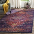 thumbnail image 4 of SAFAVIEH Evoke Westley Traditional Floral Area Rug, Blue/Orange, 5'1" x 7'6", 4 of 9
