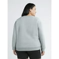thumbnail image 4 of Athletic Works Women's and Women's Plus Crewneck Sweatshirt, Sizes XS-4X, 4 of 4