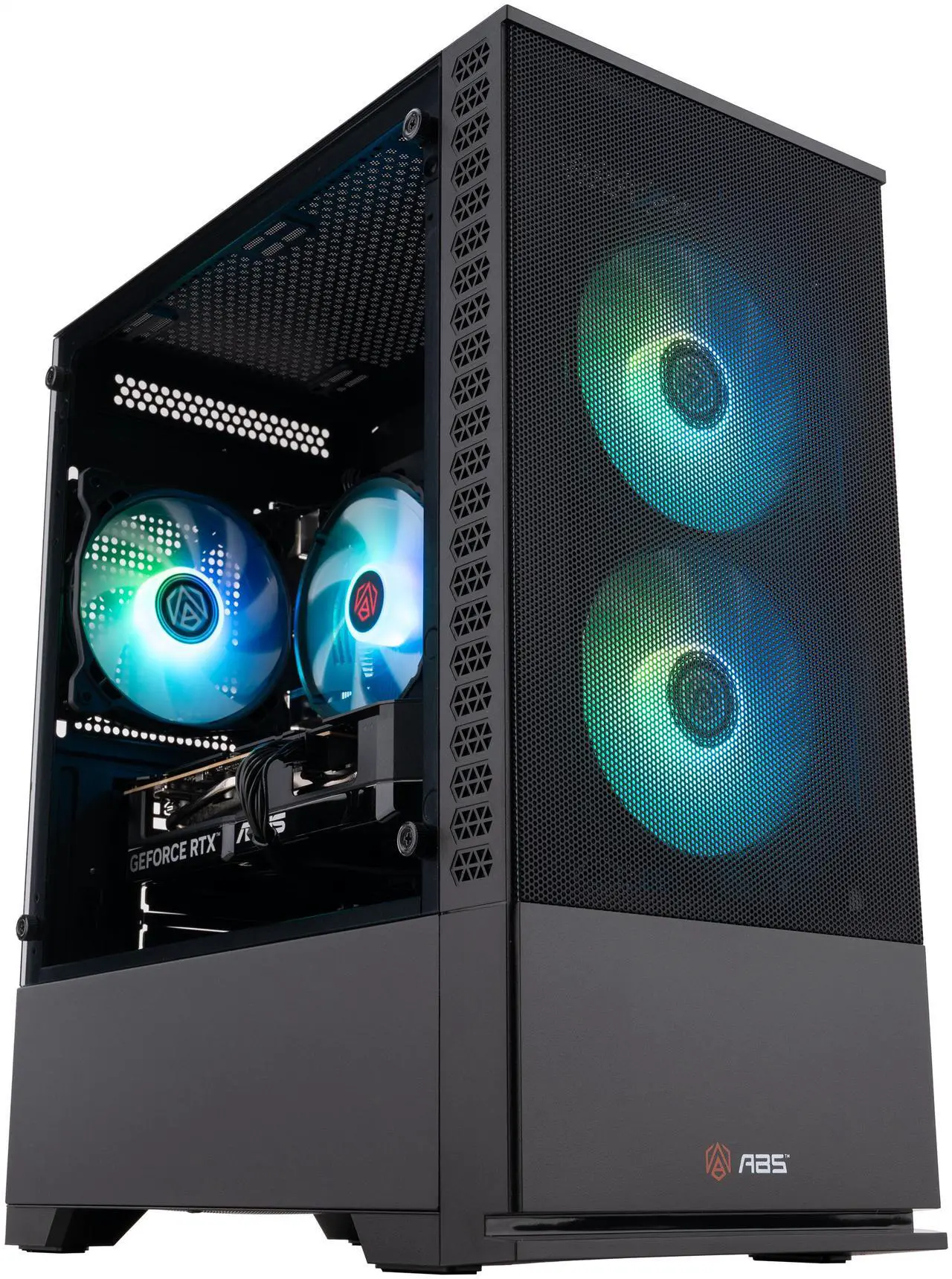 ABS Cyclone Aqua Gaming PC Power by ASUS - Windows 11 - Intel Core i5-14400F - Nvidia GeForce RTX 5060 8GB - DLSS 4 - 32GB DDR4 3200 - 1TB M.2 SSD