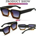 thumbnail image 5 of Square Sunglasses for Women Men Square Thick Frame Sun Glasses Simple Designer Style Shades, 5 of 6