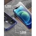 thumbnail image 2 of Amuoc Compatible with iPhone 12 Mini case [ Military Grade ] with [ Glass Screen Protector] 15ft. Drop Tested Protective Case | Kickstand | 5.4 Inch -Royal Blue, 2 of 7