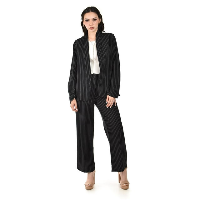 Conjunto sastre a rayas Roman Fashion /Juvenil, 2715 (Negro) negro EG