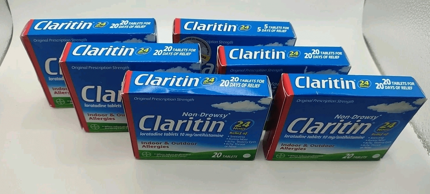 Claritin Non-Drowsy 24Hr Indoor & Outdoor Allergy Relief, 20ct, 3-Pack