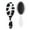 White-5, variant on Hair Brush Sunflower Pattern Black Background Cushion Base Hair Brushes Touch Paddle Oval Hairbrush