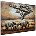 thumbnail image 2 of Empire Art Direct "Elephants" Mixed Media Iron Hand Painted Dimensional Wall Art Sculpture, 2 of 9