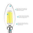 thumbnail image 6 of Luxrite 5W E12 Vintage Candelabra LED Dimmable Light Bulbs, 60W Equivalent 5000K Bright White, 550 Lumens, Blunt Tip, 24-Pack, 6 of 7