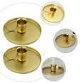 thumbnail image 3 of MasteelfCA 2Pcs European Style Candlesticks Retro Candlelight Dinner Tea Cup Candle Holders, 3 of 8