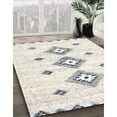 thumbnail image 3 of Ahgly Company Machine Washable Indoor Square Contemporary Antique White Beige Area Rugs, 6' Square, 3 of 7