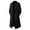 Black, variant on Men's Blend Double Long Overcoat With Lapel Collar Formal Business Casual Attire Dark Gray 4XL