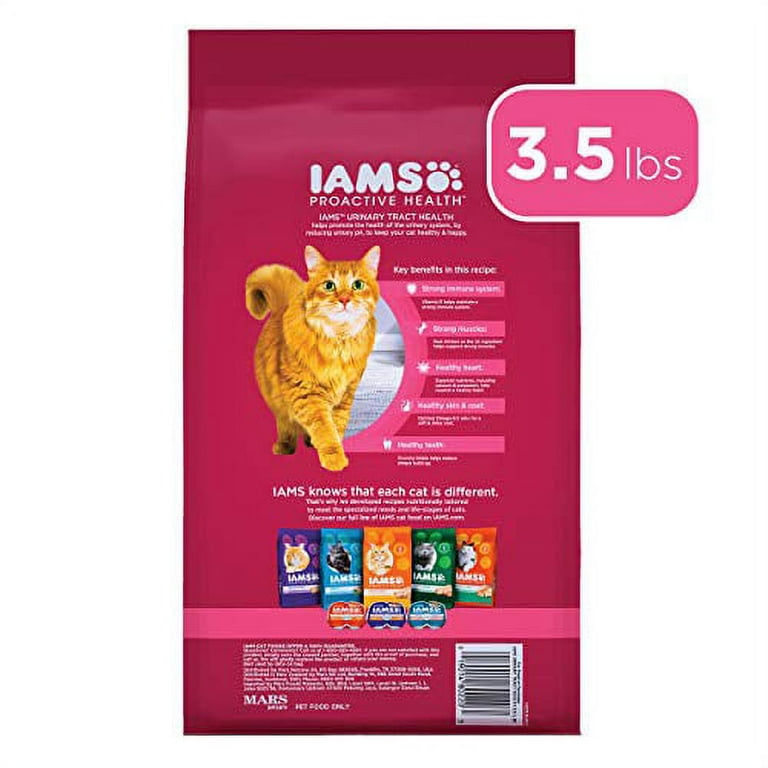 Iams Proactive Health Dry Cat Food for Indoor Care Supports Healthy Urinary Tract with Chicken 3.5 lb Walmart