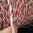 thumbnail image 4 of 500m Electric Fence Wire Red White Polywire with Steel Poly Rope For Horse Animal Fencing Ultra Low Resistance Wire, 4 of 5