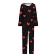 thumbnail image 4 of Censtreet Ensemble de Pyjama pour Femmes Printemps Automne Ensembles de Détente Pyjama à Manches Longues Doux 2 Pcs avec Poches, 4 of 6