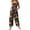 Gray, variant on Halloween Jumpsuits for Women Pumpkin Print Cotton Linen Casual Sleeveless with Pockets