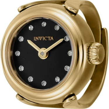 Invicta 44482 Women Mini Quartz 2 Hand Black Dial Watch