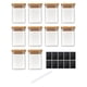 thumbnail image 1 of 10 tarros de almacenamiento de alimentos, bote pequeño, botella de almacenamiento transparente, organizador de despensa, tarro de vidrio, contenedores, 1 of 9