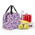 thumbnail image 4 of KLL Daisies Flowers Print Insulated Lunch Bag Women, Reusable Cute Tote Lunch Box for Adult & Men, Leakproof Cooler Lunch Bags for Work Office Travel Picnic, 4 of 5