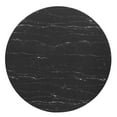 thumbnail image 2 of Modway Lippa 47" Modern Metal & Artificial Marble Dining Table in Black/White, 2 of 6