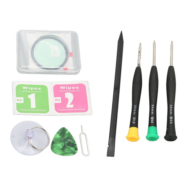 Kit de Réparation d'Écran de Montre, Montre avant Verre de Remplacement Installation Professionnelle Stable Performance Usure Enduit Verre Trempé Résistant pour l'Entretien
