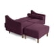 thumbnail image 4 of Sofá Cama Modular Reversible de Velvet Morado Modelo Novella Makora, 4 of 9
