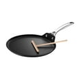 thumbnail image 1 of Le Creuset Toughened PRO Sartén antiadherente para crepes con Rateau, 11 pulgadas, 1 of 5
