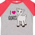 thumbnail image 4 of Inktastic I Love Goats Cute Goat Boys or Girls Toddler T-Shirt, 4 of 5