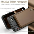 thumbnail image 3 of For iPhone Air Case with Card Holder, Wallet Case for Women Men with RFID Blocking, Durable Leather Kickstand Magnetic Clasp Shockproof for iPhone Air, 3 of 11