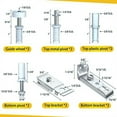 Bifold Door Hardware Kit, 2 Pack Repair Replacement Parts for BiFold