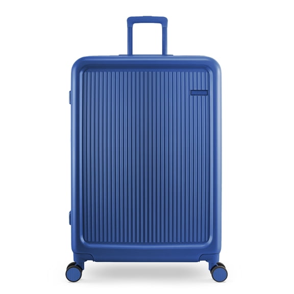 iFLY Roam 28" Large Expandable Hardside Spinner Checked Luggage, Sapphire Blue