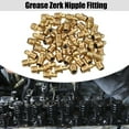 thumbnail image 2 of Unique Bargains 50 Pcs M10x1 Grease Nipple Fitting Straight 180 Degree Angle Brass Grease Zerk Fitting Adapter for Car, 2 of 6