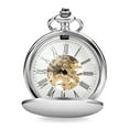 thumbnail image 2 of TSV Men's Mechanical Retro Pocket Watch, Classic Mechanical Movement Pocket Watch with Chain, 2 of 7